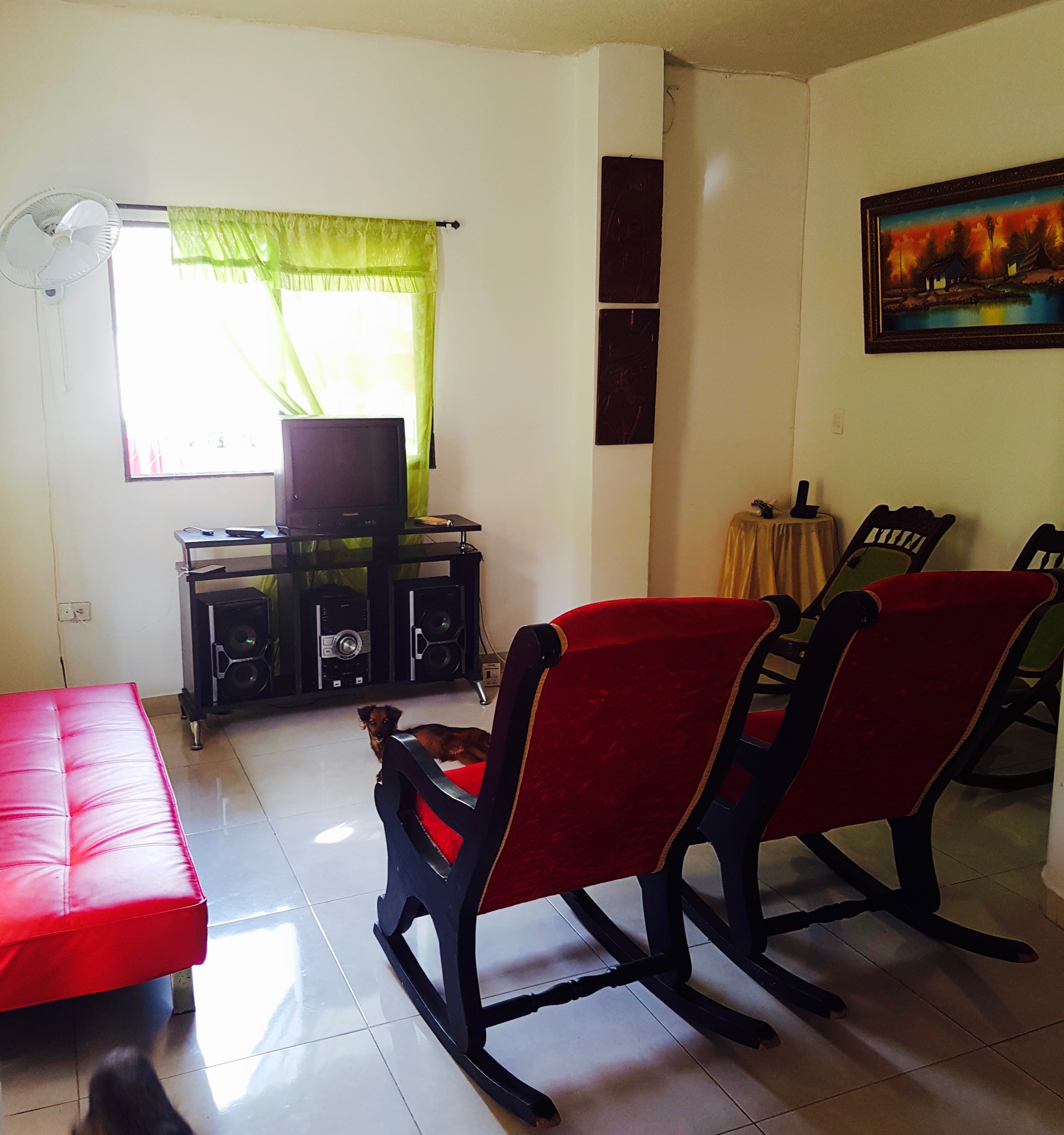 Living Room where I am living in Cartagena