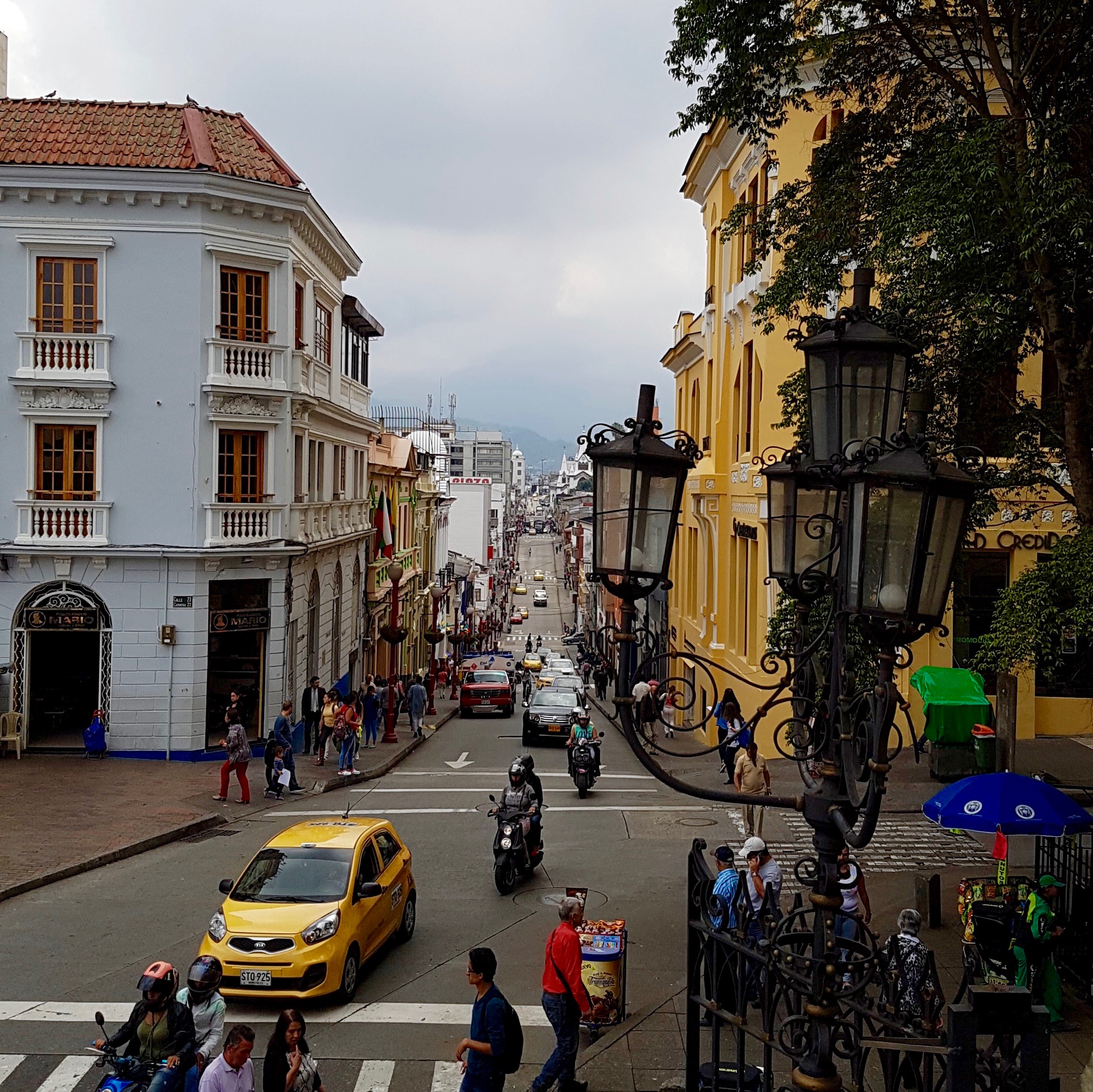 Manizales Town Street View