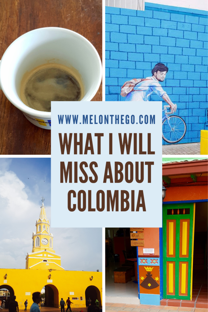 What i will Miss About Colombia Pin