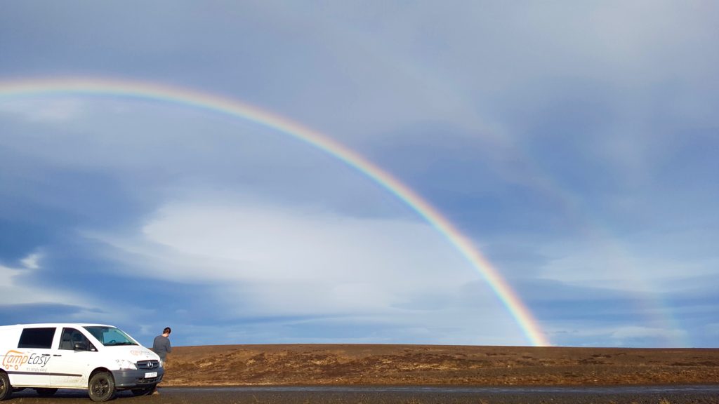 Double Rainbow campervan home for the week