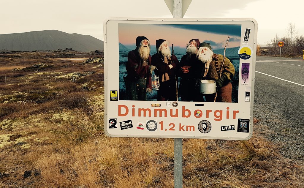 Dwarf sign Dimmuborgir Myvatan