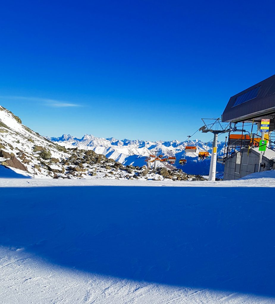 photos of the Ischgl alps chair lift