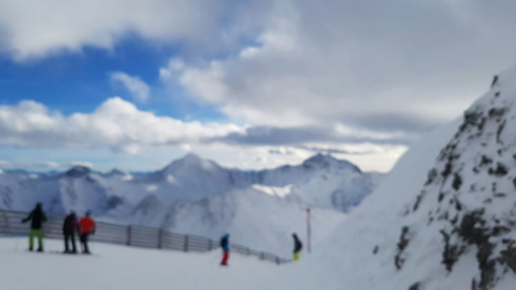 first day skiing Ischgl View