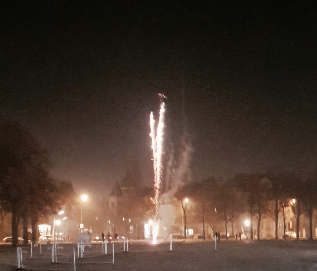 Fireworks at Tollwood New Year's Eve in Munich