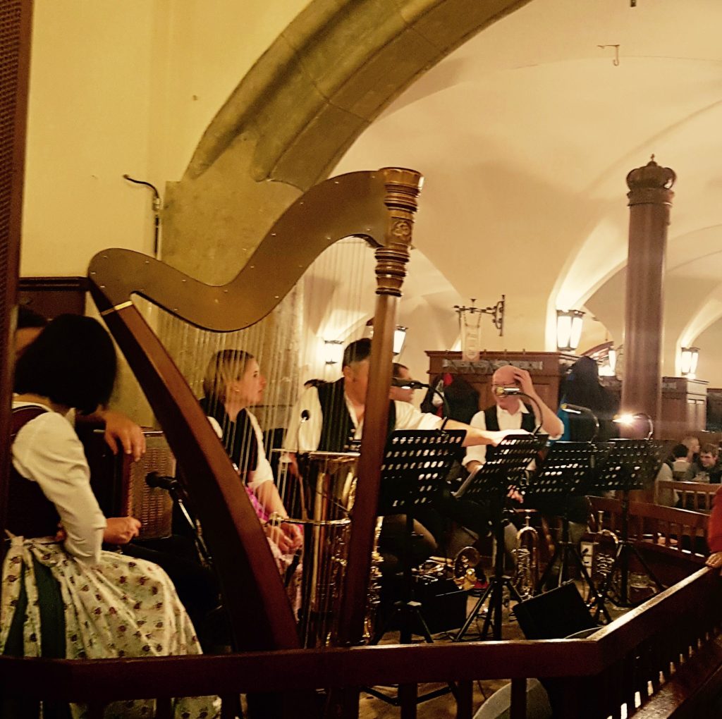 Munich beer halls oompah band