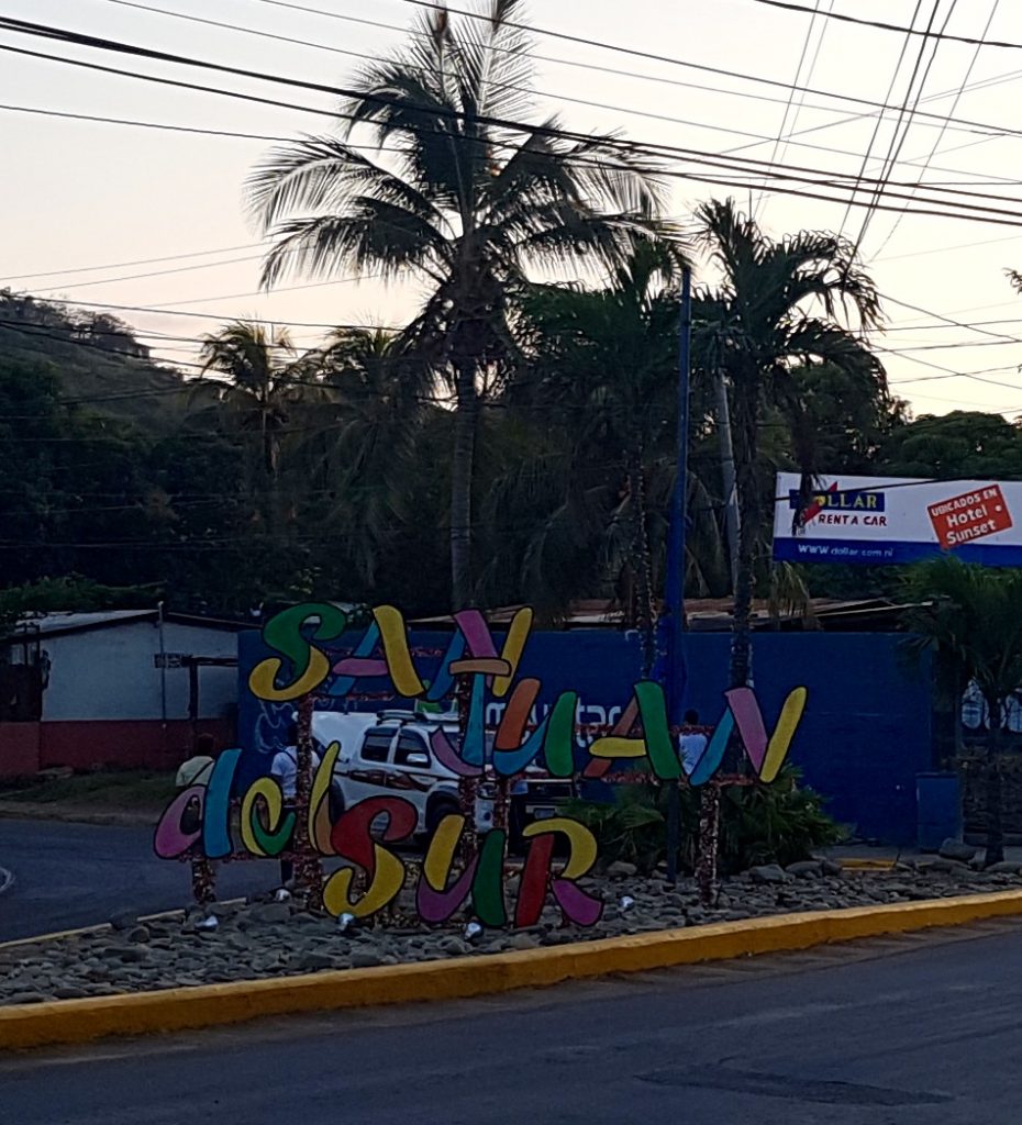 San Juan del Sur sign