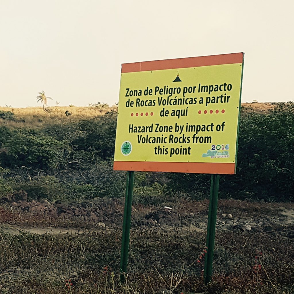 Telica Volcano sign