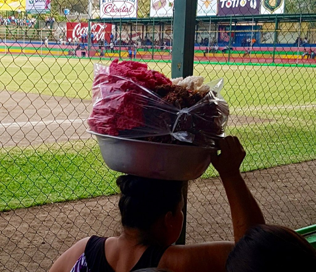 coconut sweets at Matagalpa baseball game