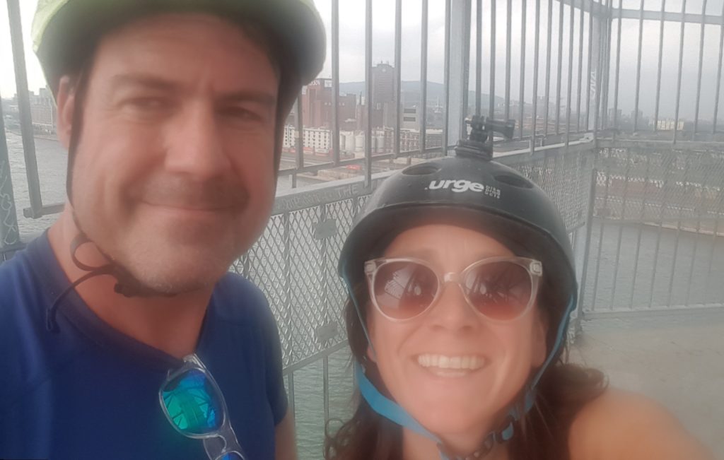 Montreal bridge selfie