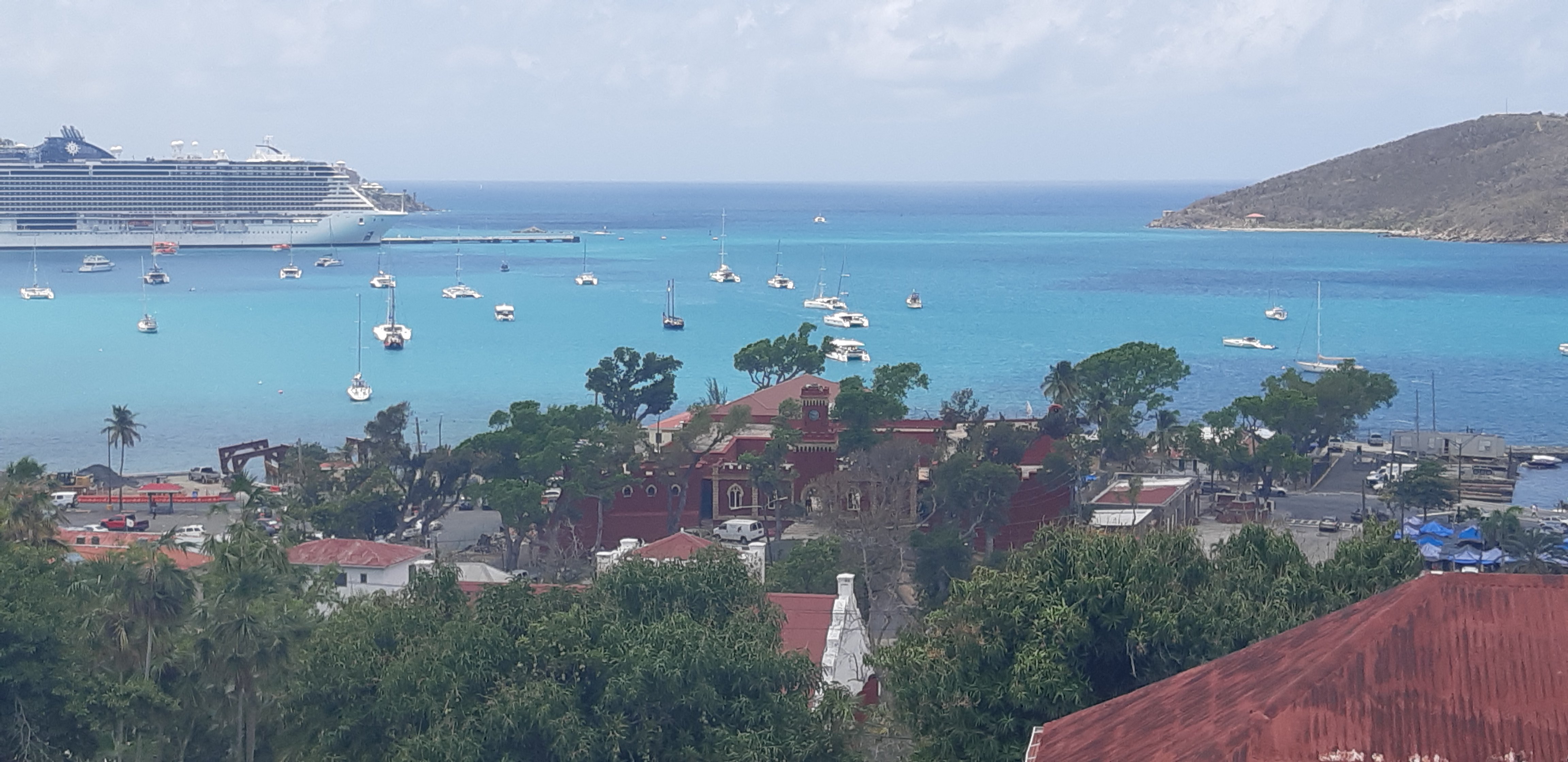 Charlotte Amalie is a big bay in St. Thomas