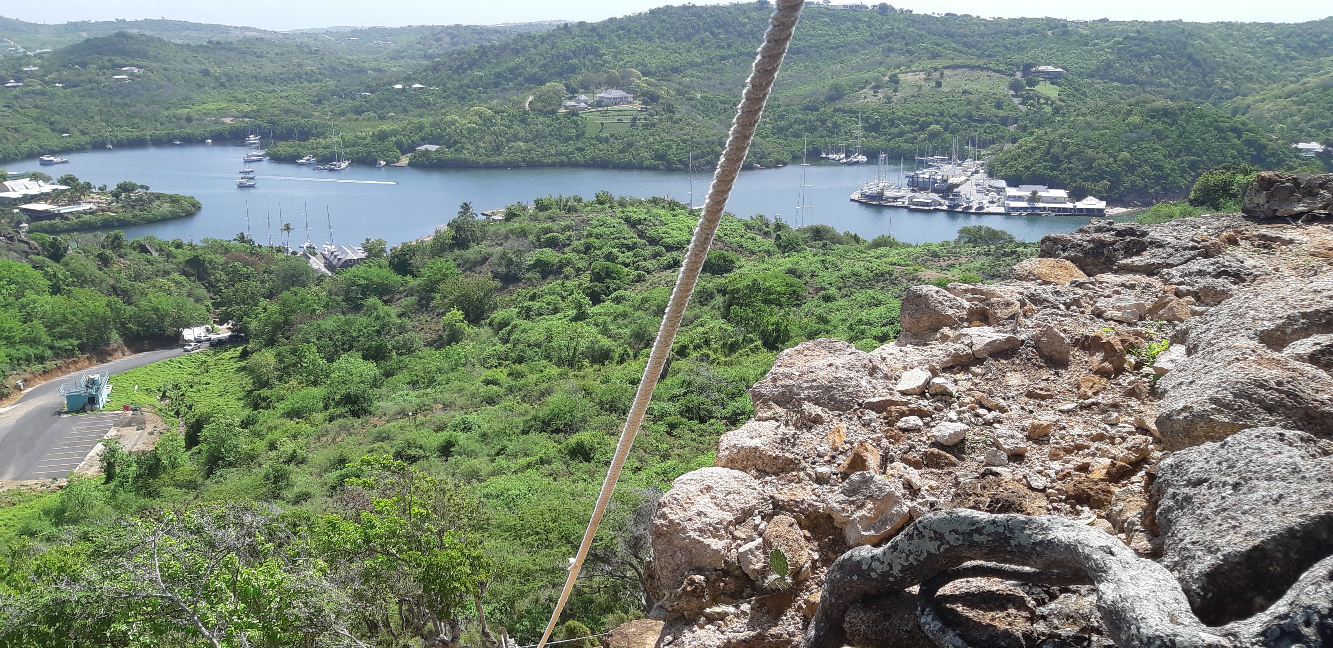 Difficult but beautiful hike in English Harbour Antigua