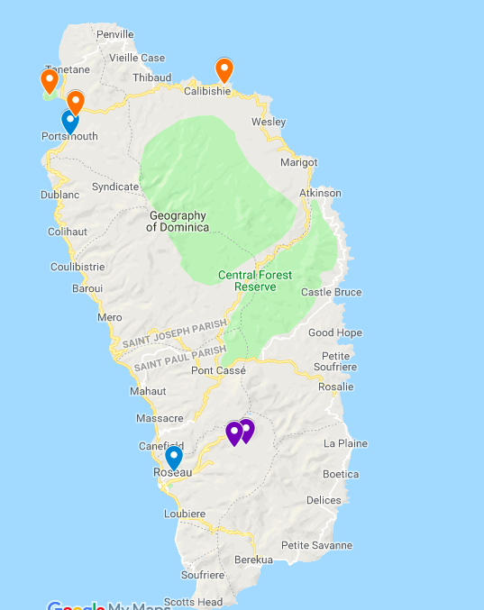 Dominica map