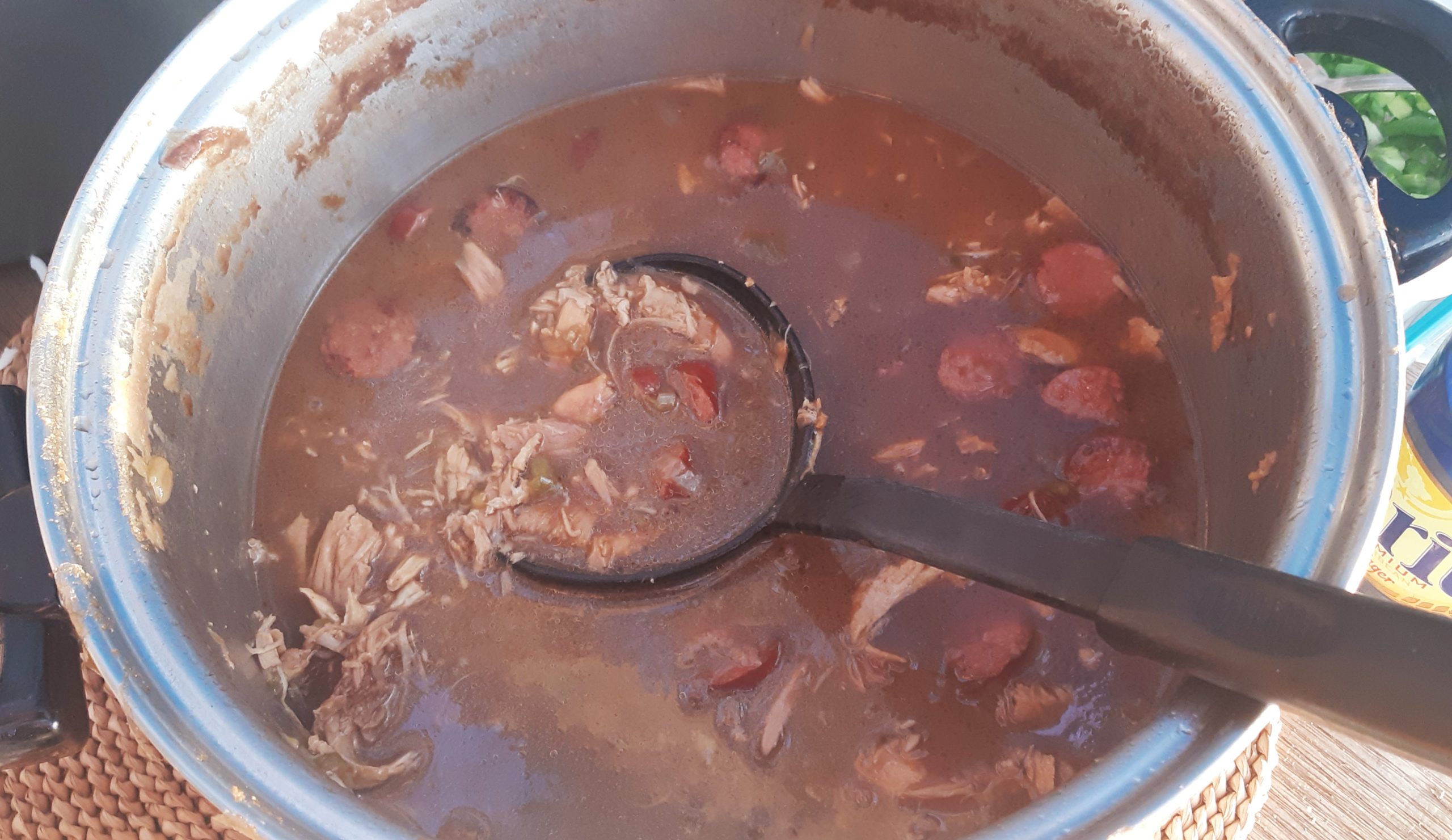 Gumbo at a potluck