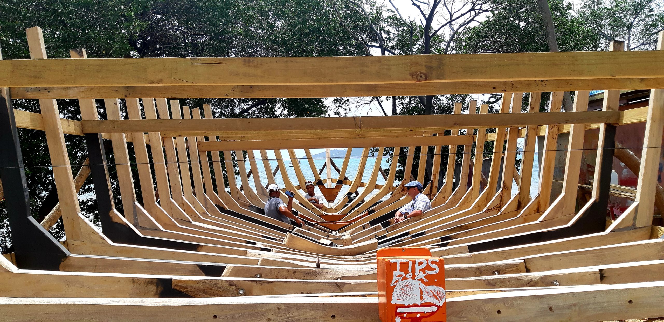 Boat building in Windward Carriacou