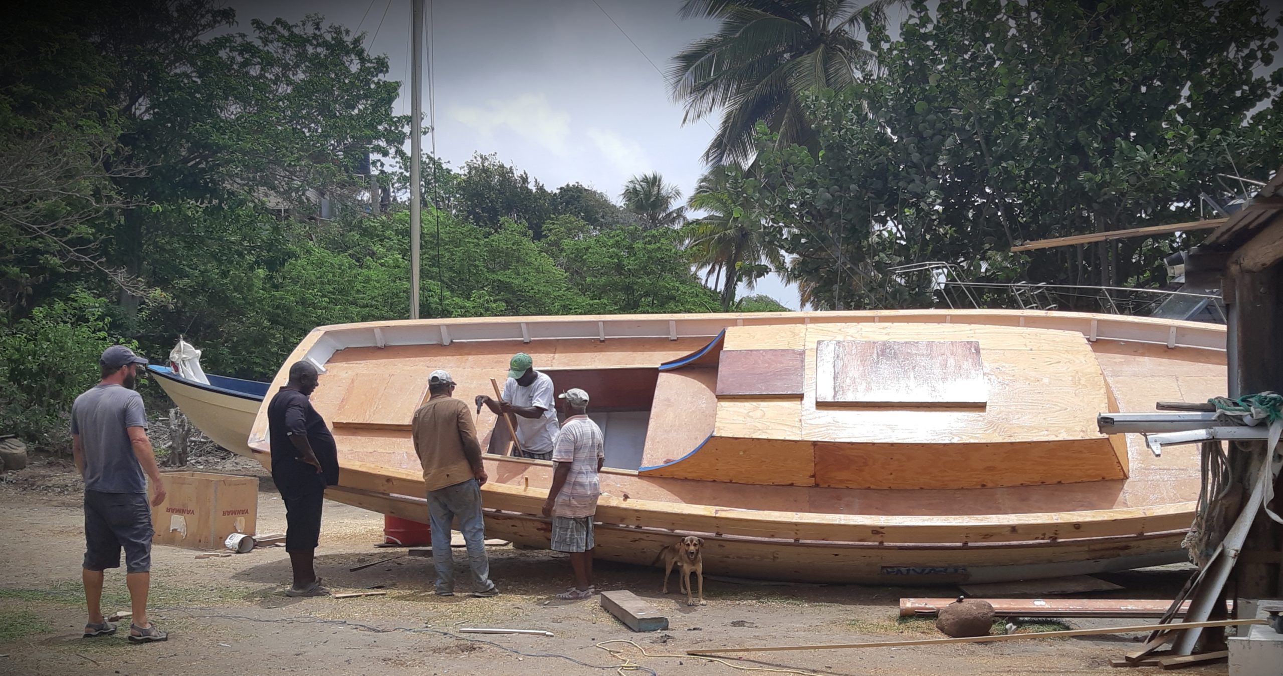 Boat building in Windward