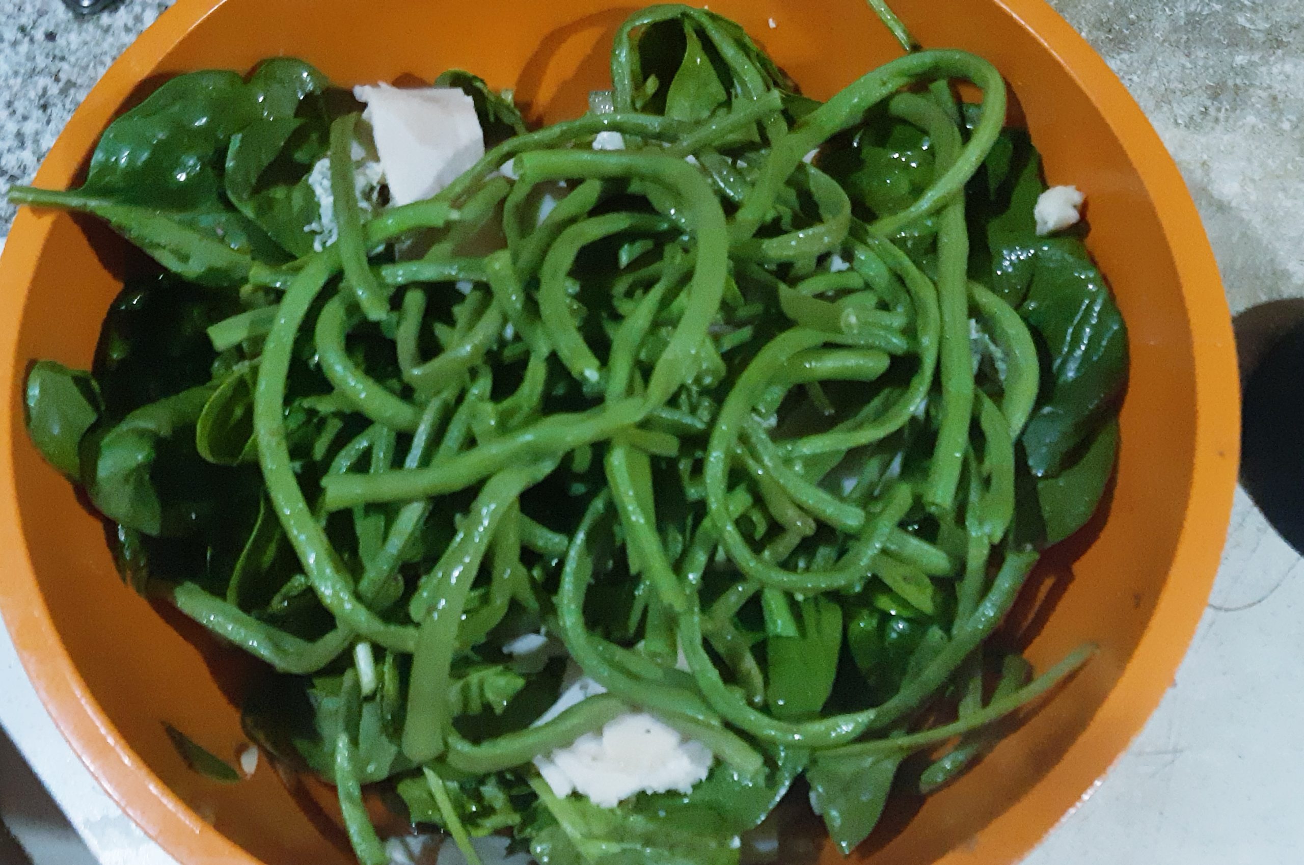 Green beans and spinach