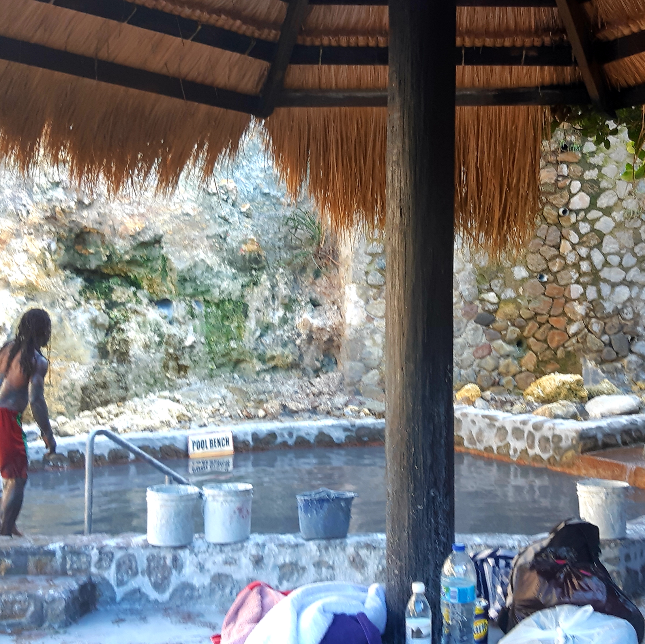 Mud baths St. Lucia volcano