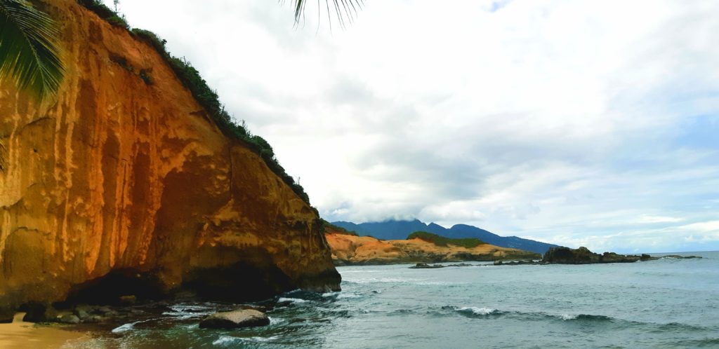 Rugged coastline on the north of Dominica