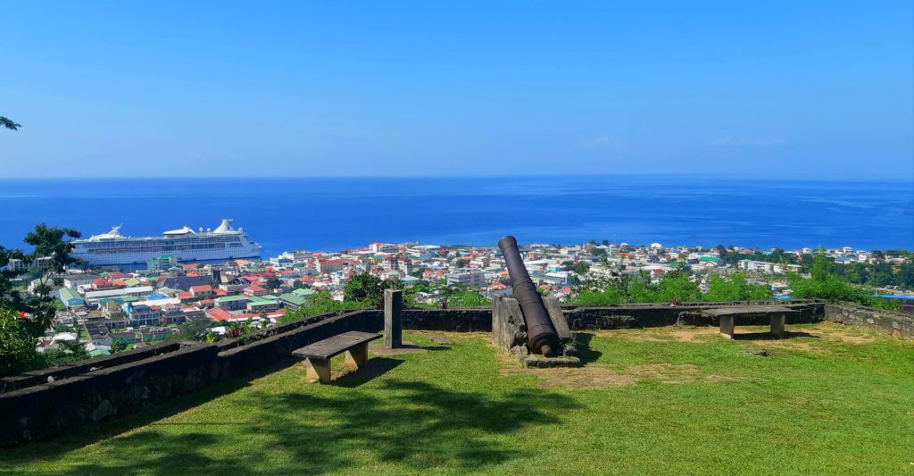 Lookout over Roseau Harbour Dominica