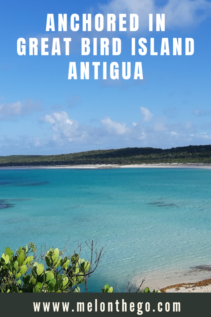 Anchored in Great Bird Island Antigua Pin