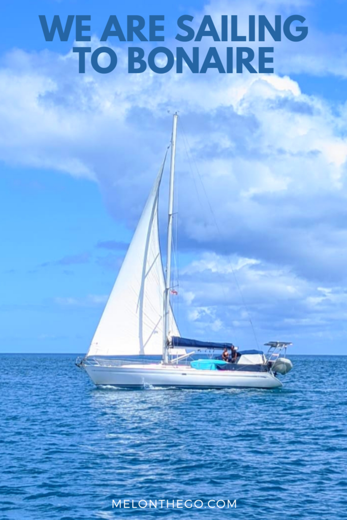 Sailing to Bonaire pin