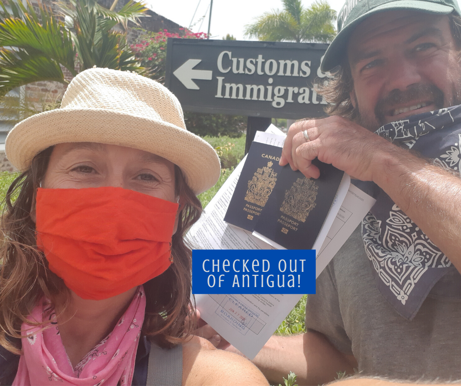 We checked out of Antigua!