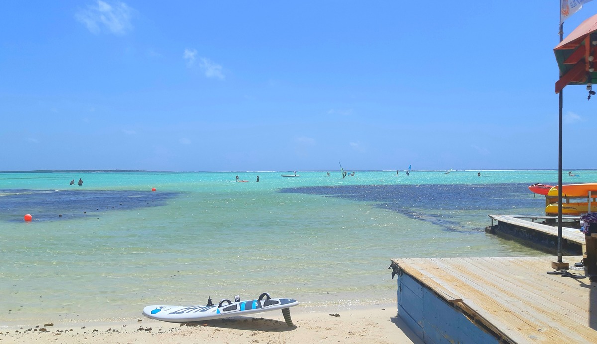 Lac bay Bonaire windsurfing setting