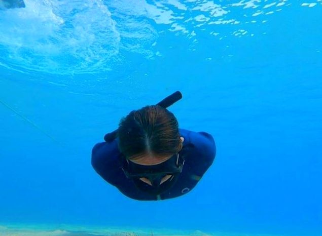 Freediving swim