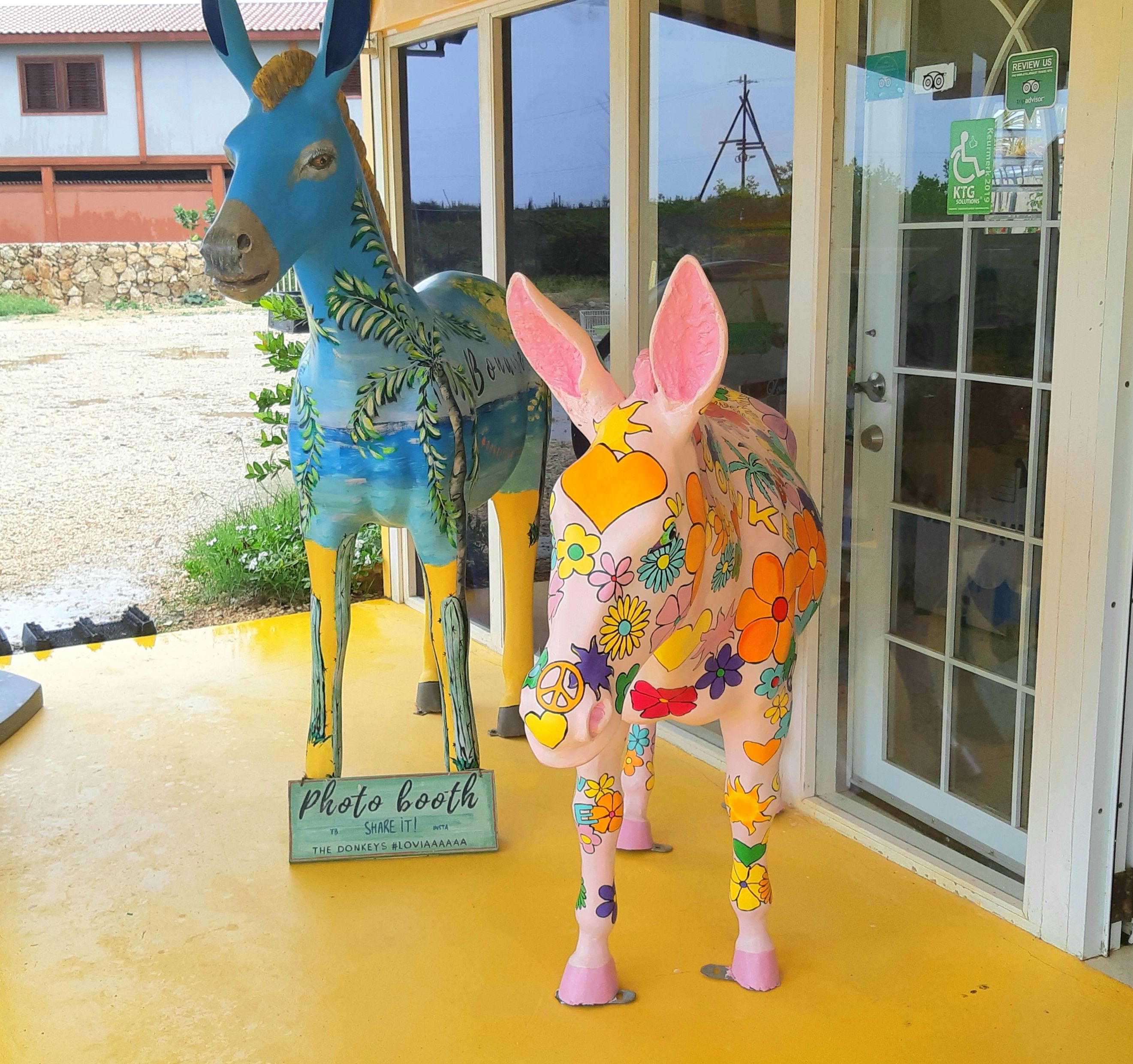 Donkey sculptures Bonaire