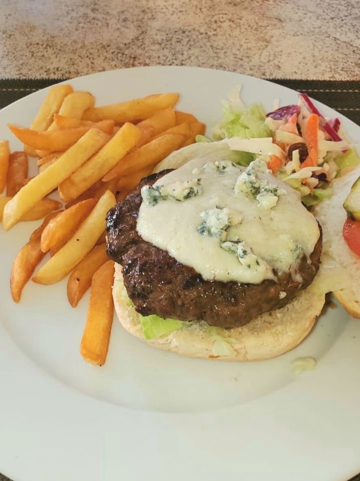 blue cheese burger