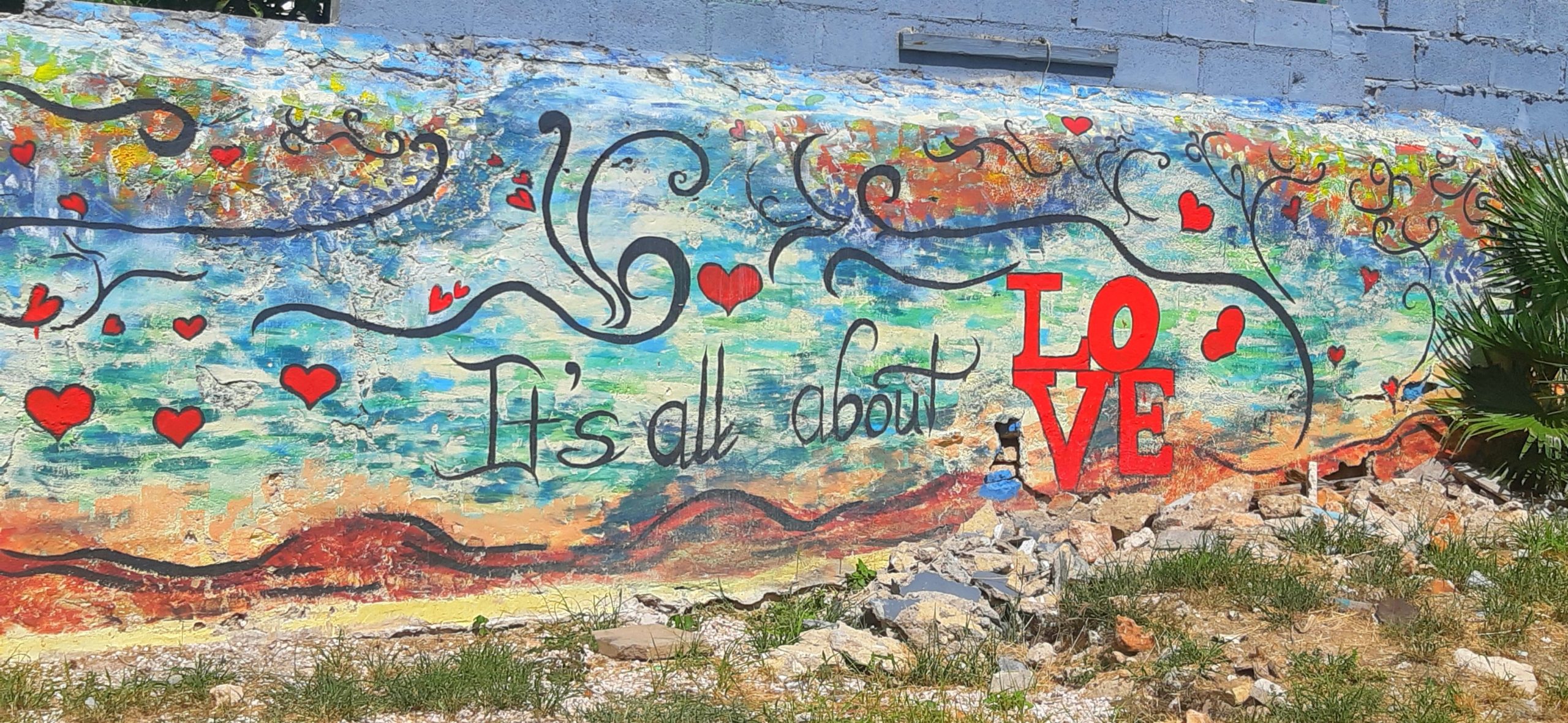 Love mural Curacao