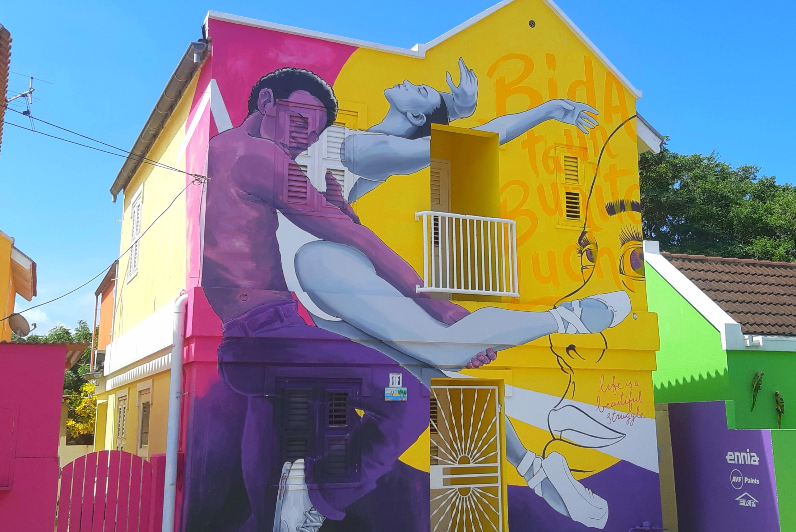 Otrabanda dancers mural