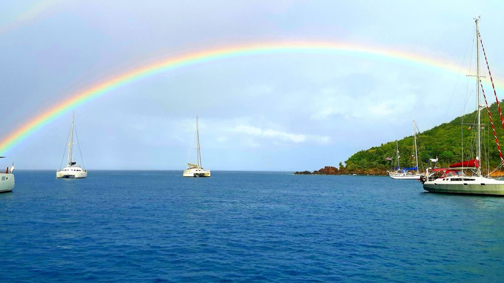 Rainbow two years living on a boat