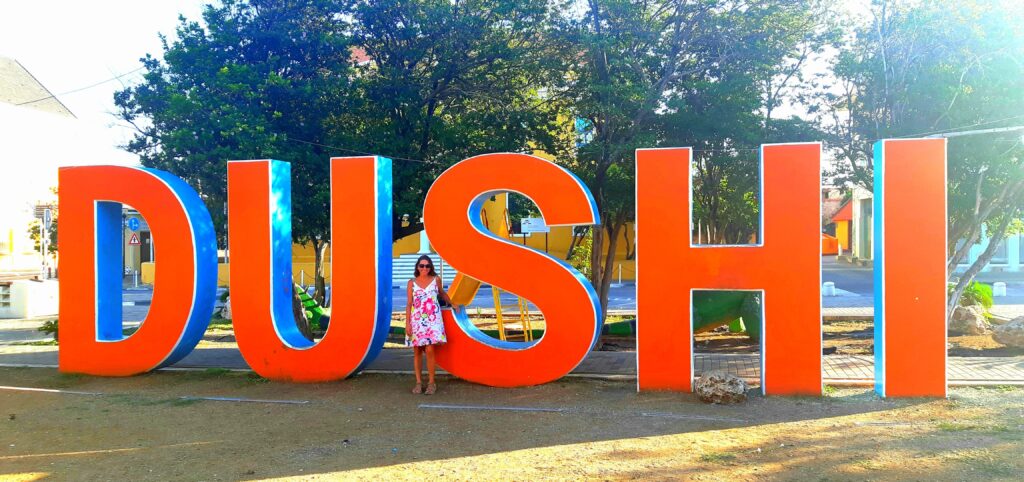 Dushi sign Punda Willemstad