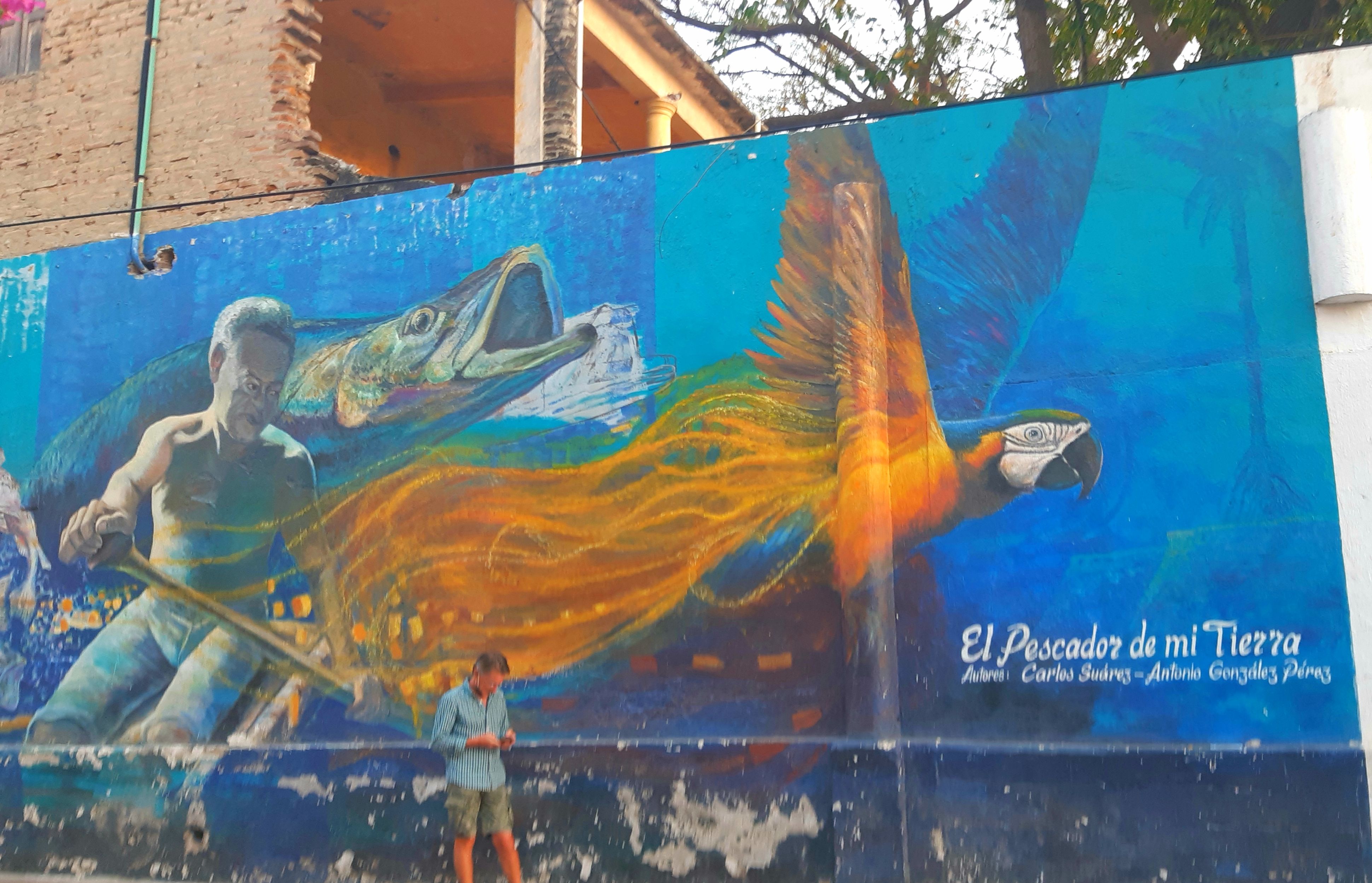 fish mural Santa Marta Colombia