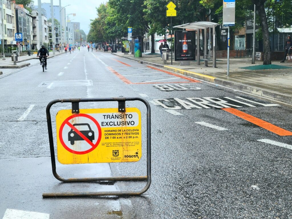 Ciclovia in Bogota is one of the best opportunities for cycling in Colombia