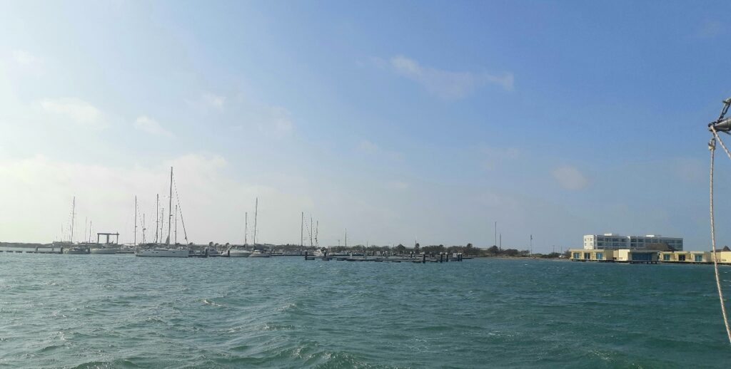 Sailboats at Puerto Valero Colombia