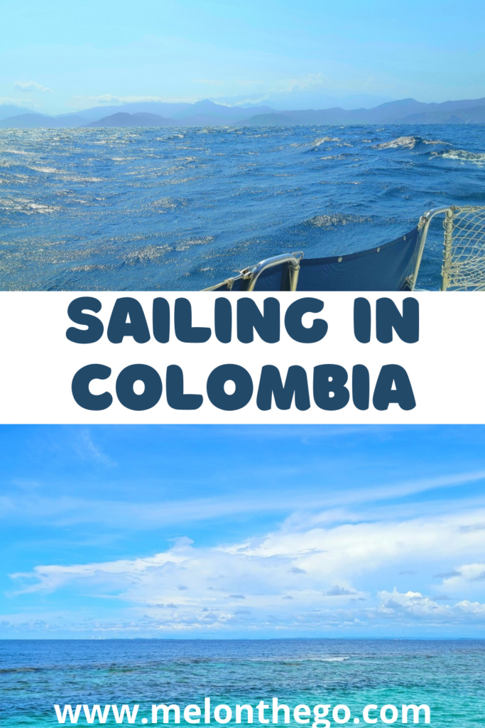 Sailing in Colombia pin