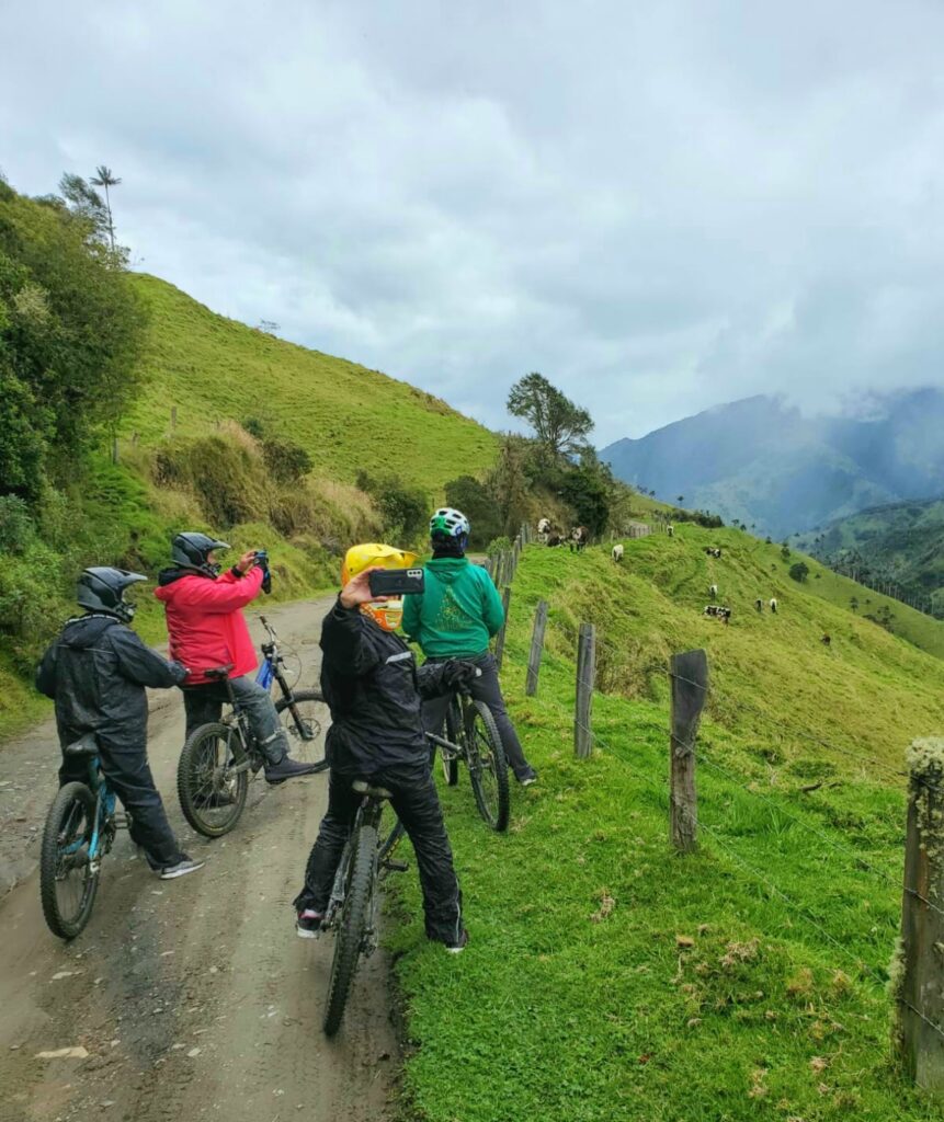 cycling the Cocora Valley Colombia