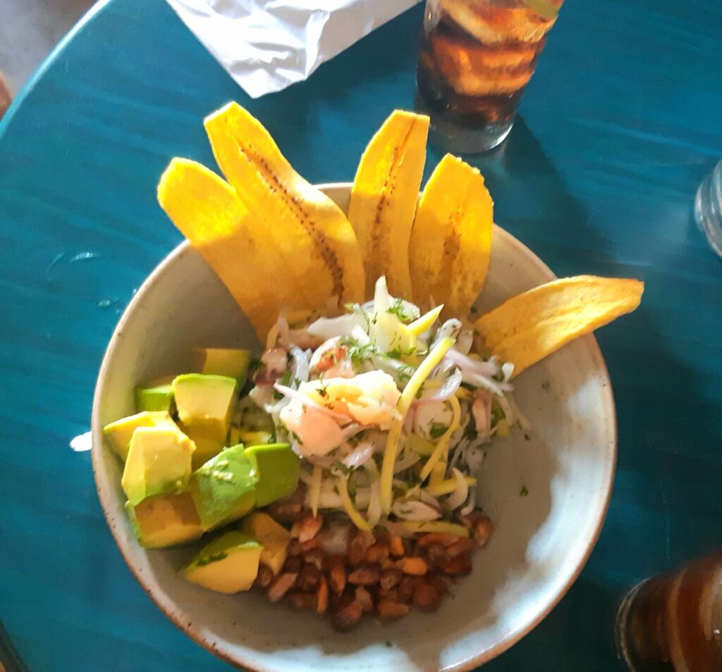 ceviche in Cartagena