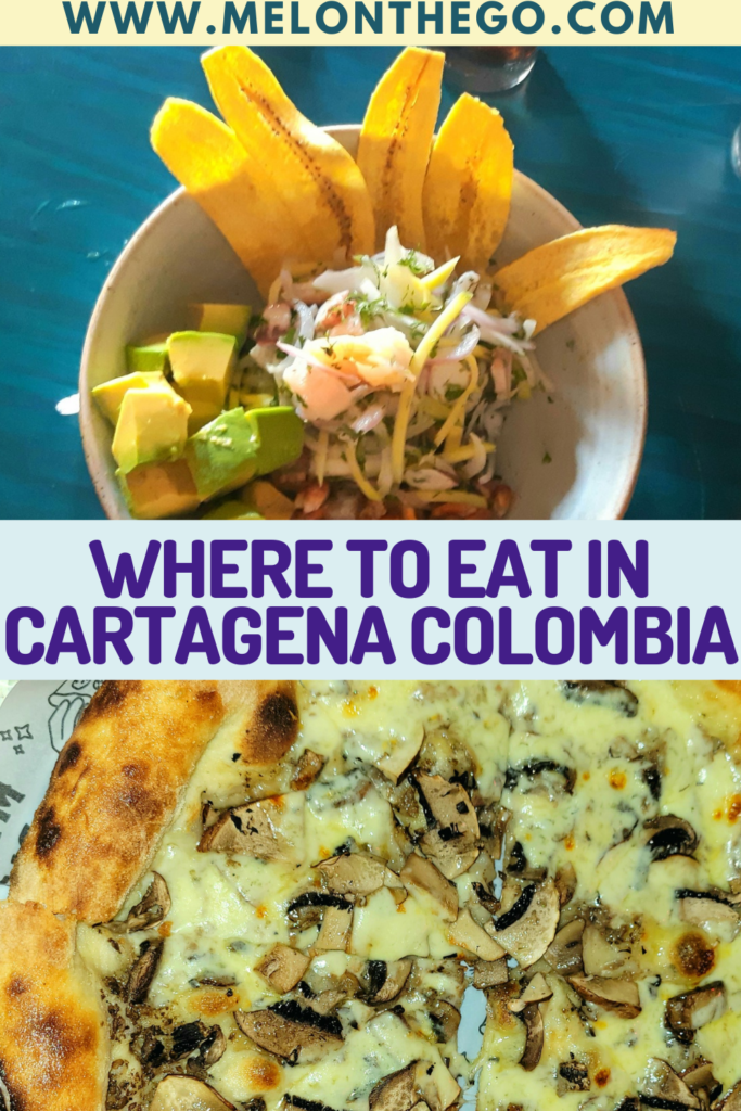 Eating in Cartagena Colombia Pin