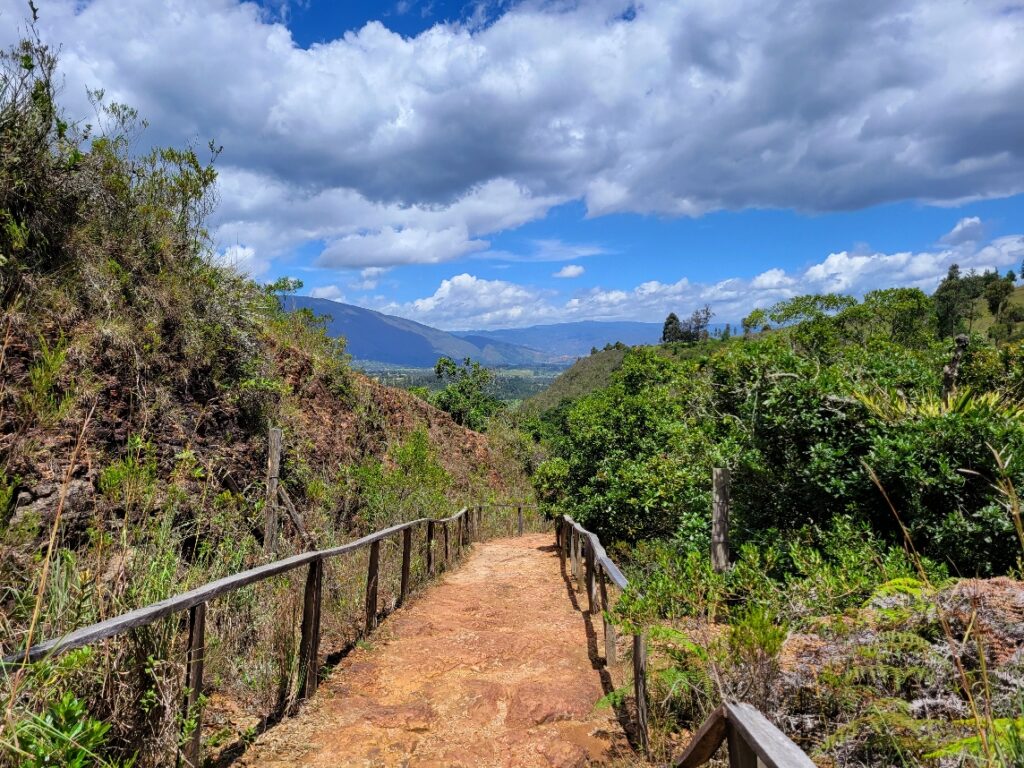 Hiking trail in Boyaca Colombia