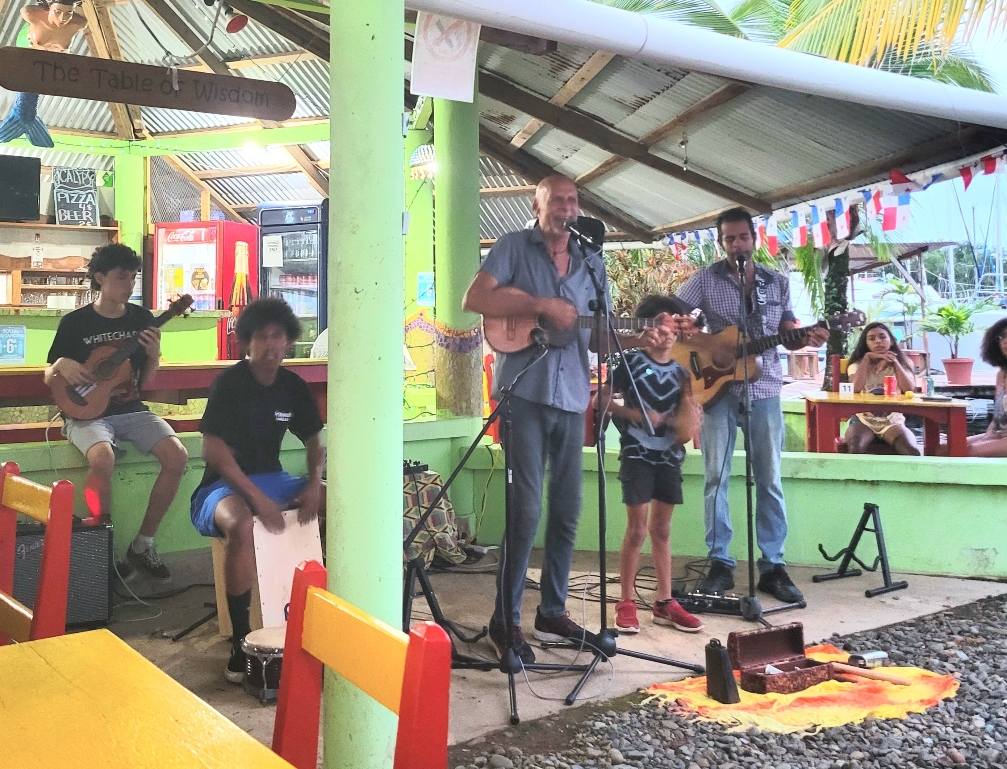 Band playing Bocas Marina