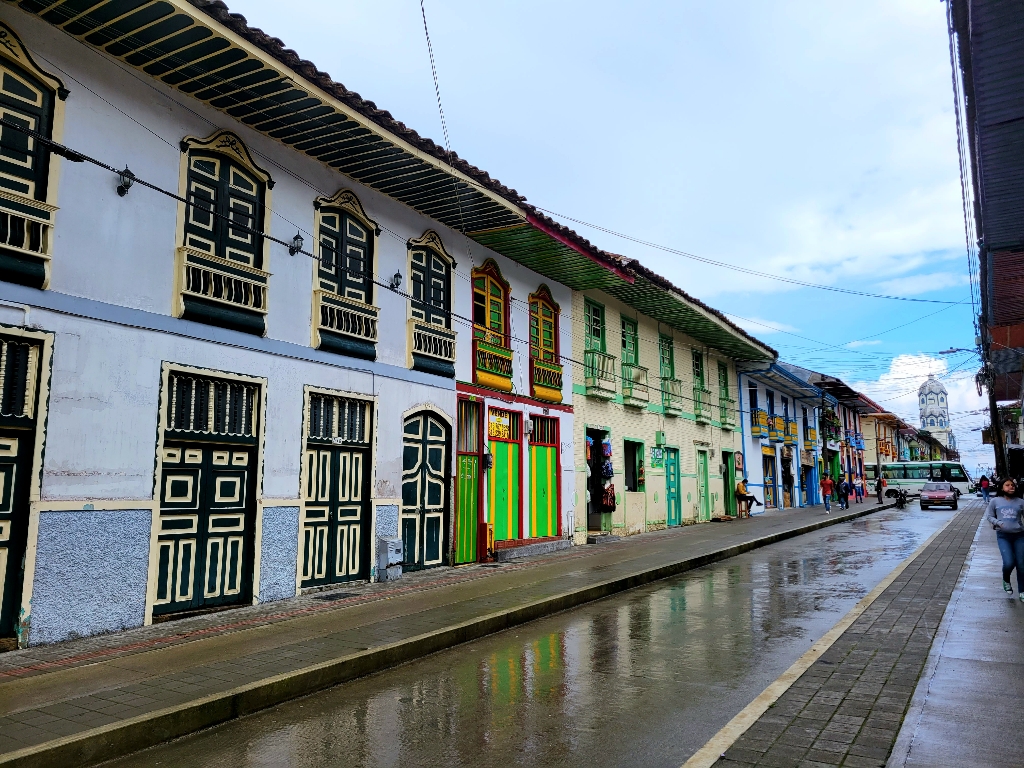 Storefronts in Filandia, Colombia