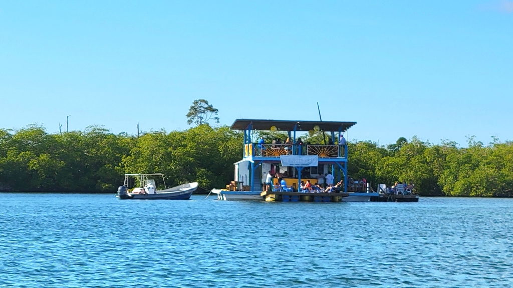 The Floating Bar off Isla Colon