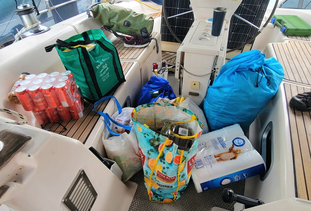 provisions for a sail across the Pacific