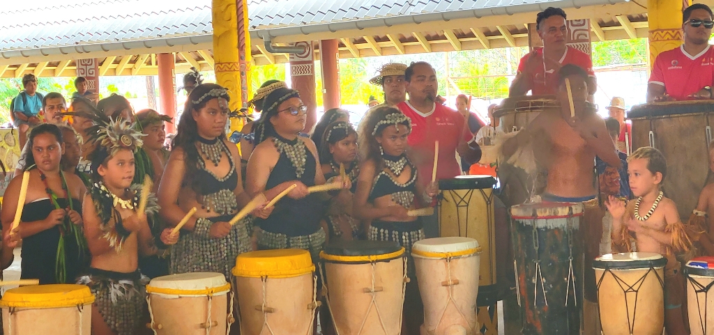 Drummers in Ua Poa Marquesas