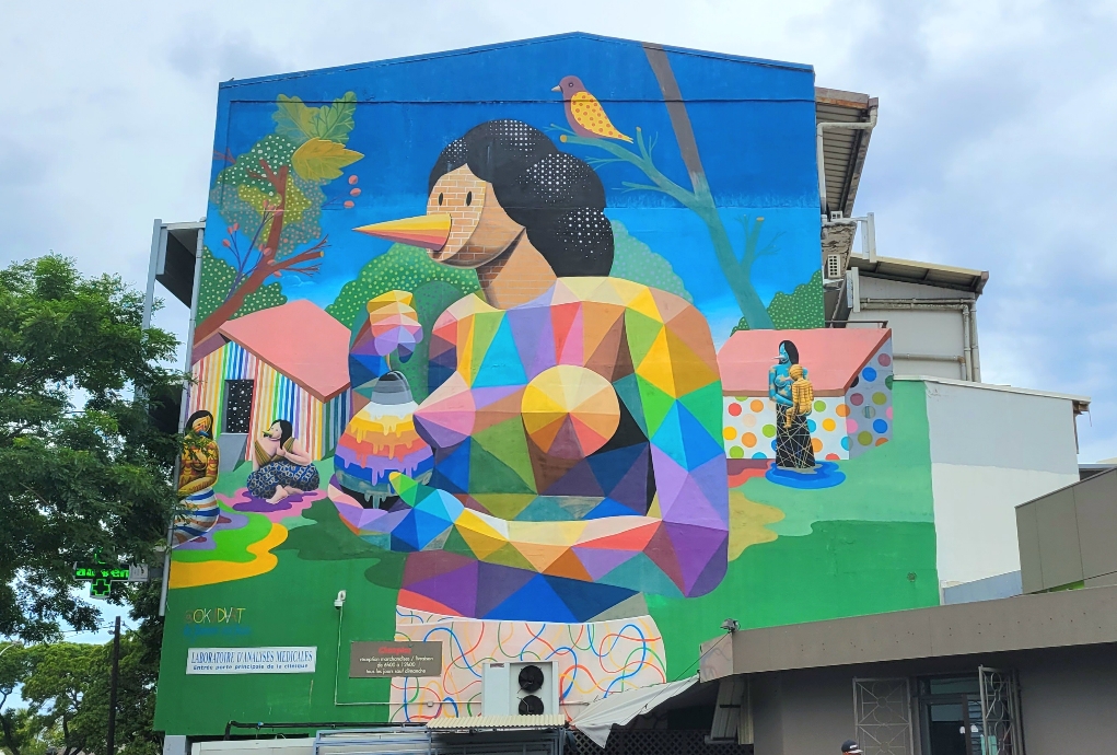 Mural near downtown Papeete