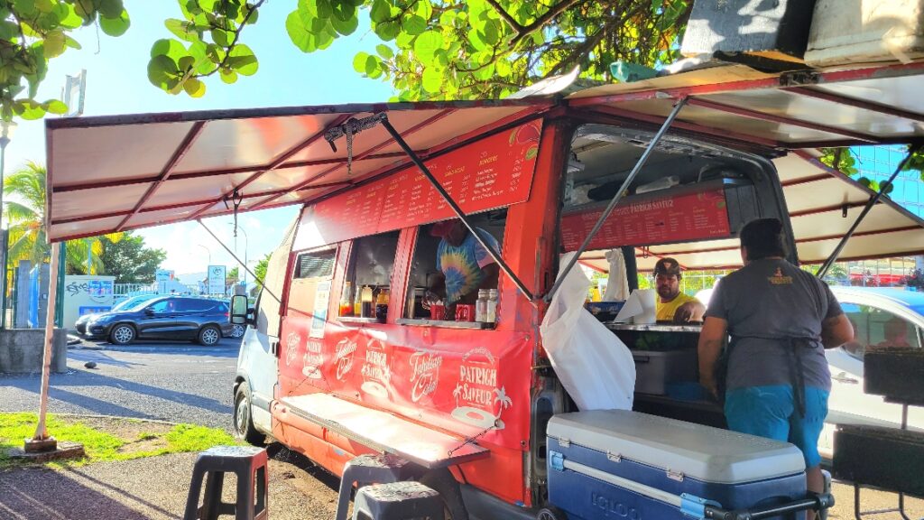 snack truck Papeete eating in Tahiti