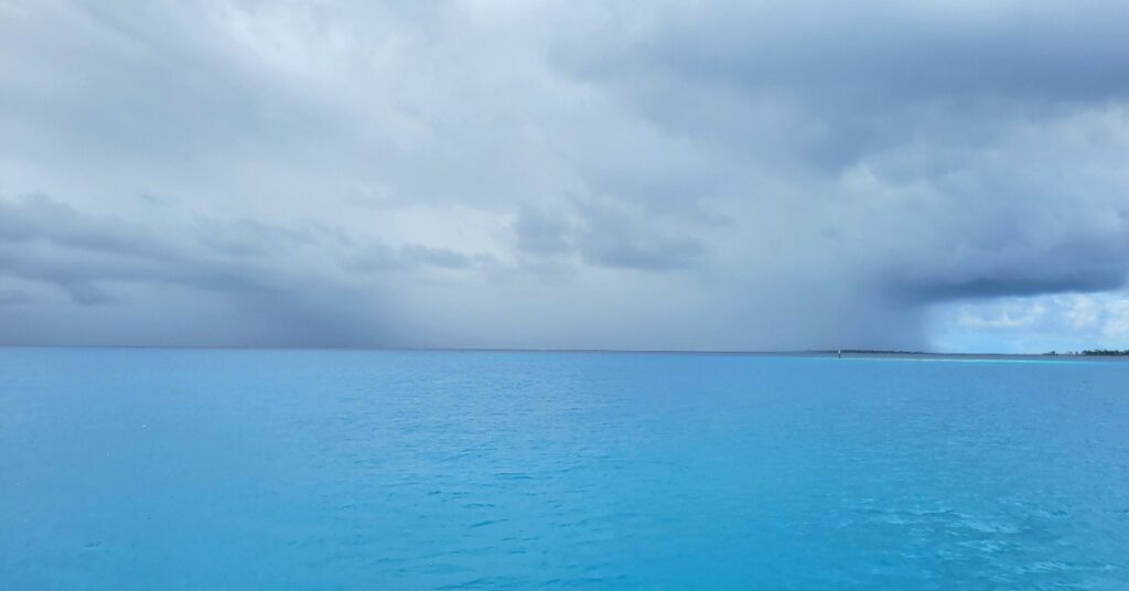 Rain clouds in Fakarava